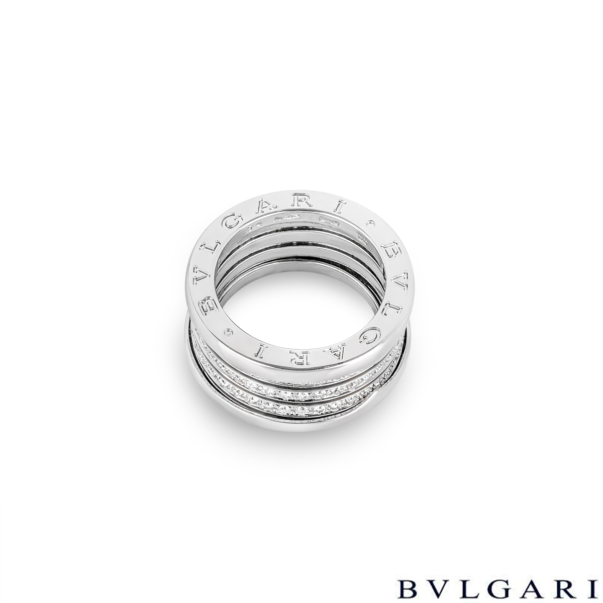 Bvlgari White Gold Diamond B.Zero1 Ring